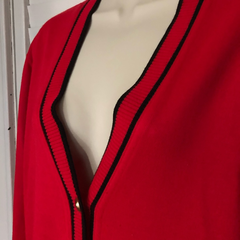 Cathy Daniels Acrylic Collegiate Cardigan Size Small - Picture 3 of 6